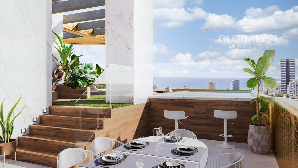 Exkluzívne apartmány - Golden leaves - v Calpe