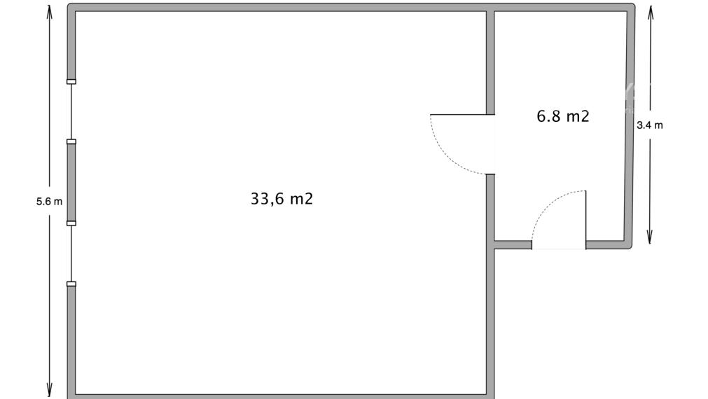 Rekonštruované priestory 41 m2 v centre mesta